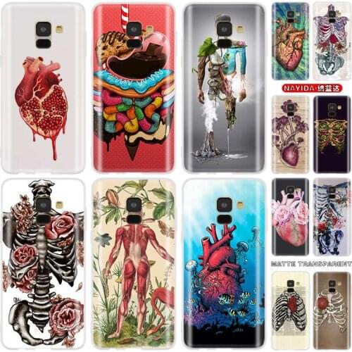 Baseus Clear case for Samsung J4 J6 Plus J7 J8 J3 J5 2015 2016 2017 EU 2018 Prime Soft Cases DESIGNS HUMAN ANATOMY