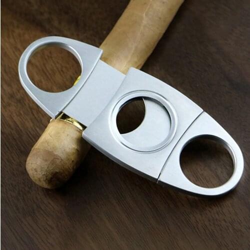 Cigar Cutter Brand New Stainless Steel Metal Cigar Cutter Guillotine Cigar Scissors Gift Portable Smoking Accessories U3