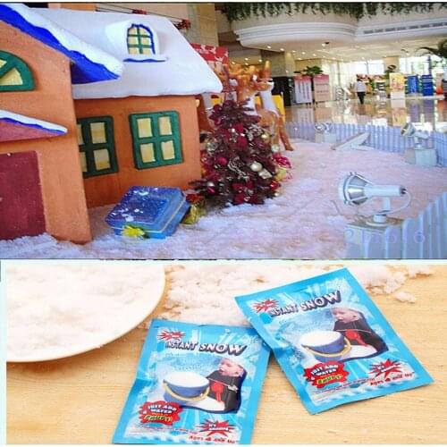 Handmade White Fake Snow Creative Artificial Winter Instant Snow Powder Acrylic Cartoon Snow Christmas DIY Gift