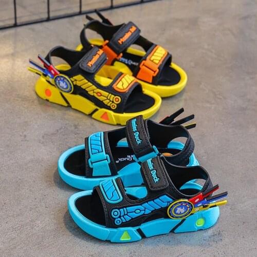 Fashion Children Summer Boy Leather Sandals Baby Flat Toddler Girl Shoes Kids Sports Soft Non slip Toddler Pink Sandals 2021