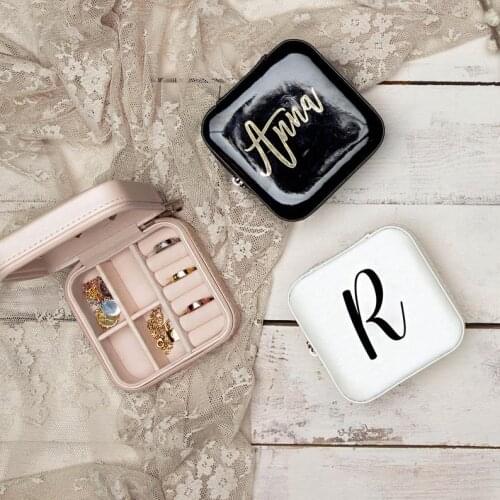 Personalized Jewellery Box Ring box Travel Jewellery Case Girls Jewellery Storage Box with name Bridesmaid Gift Jewelry Box