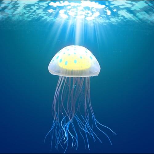 Aquarium Decoration Upgraded Artificial Swim Glowing Jellyfish Decor Akvarium Decorations Aquatic Landscape Aquarium Accessories