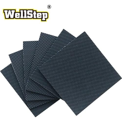WELLSTEP 1 Pair Shoe Heel Protector Silent Pad 1mm thick Self-adhesive Rubber Sticker Care Kit Men Lady Non Slip Anti Skid Grip