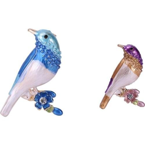 1 colorful and multi-shaped bird safety pin animal brooch for womens beautiful winter design fashion animal brooch gift