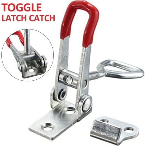1pc Adjustable Metal Cabinet Boxes Lever Handle Clamp Hasp Toggle Latch Catch Lock Hardware Tool Accessories