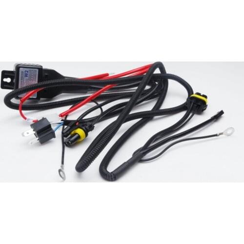 2017 New For HID Hi/Low Bi-Xenon Bulb Relay Controller Wiring Cable Harness H4 9003 HB2 Type Compatible with 12V 35W / 55W