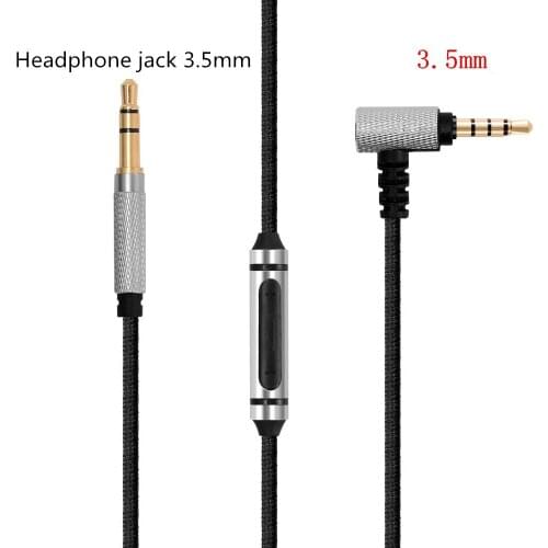 3.5mm audio cable with wheat 3.5mm male to male earphone cable headphone SHP9500 earphone cable B&O H6 H8 cable