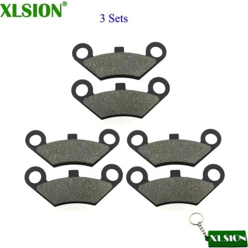 XLSION 3 Sets Front Brake Pads For BUYANG/JCL 300CC ATV CF MOTO X5 X6 X8 Terralander 500 625 800 Quadzilla 500 ES