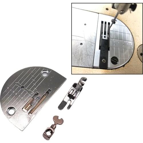 4x Heavy Duty Metal Plate Sturdy Presser Foot Parts Tool Kit for Universal Sewing Machine Accessories Sewing Supplies