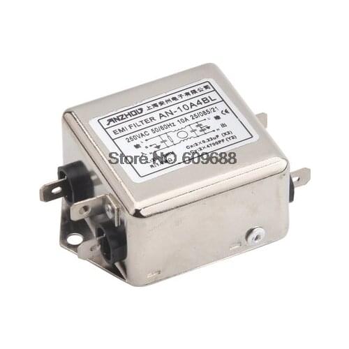 AN-10A4BL 3A 6A 10A 20A 250V EMI AC Power Filter Noise Filter AN-3A4BL AN-6A4BL AN-20A4BL