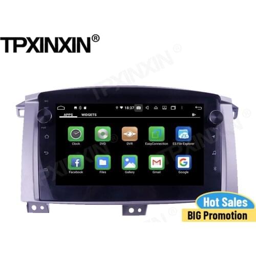 Carplay Car Radio 2 Din Stereo Control Android For Toyota Land Cruiser LC100 2002-2004 2005 2006 2007 GPS Player Audio Head Unit