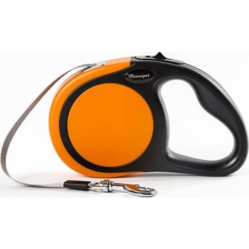 Pet belt automatic retractor, 3M/5M automatic flexible dog leather belt, small dog leather belt, within 50KG, large dog nylon te