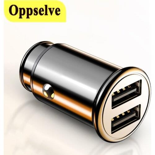 Car Charger Mini Dual USB Car Charger USB Charger For Phone 2 Ports Fast Car-Charger For iPhone X 8 7 Samsung 1M Micro USB Cable