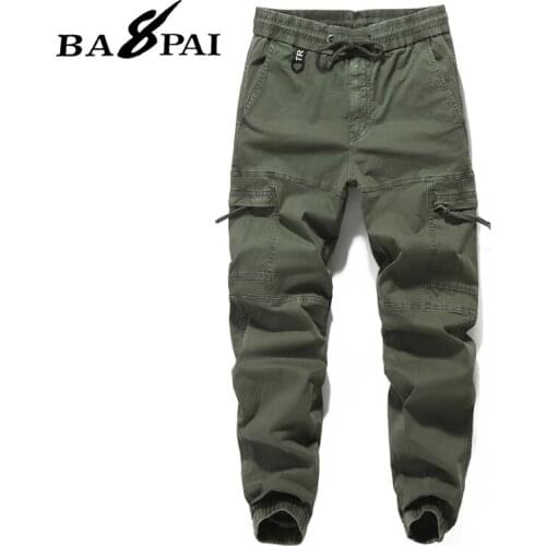 BAPAI Mens Street Hip-hop Style Trousers Oversized Cargo Pants Fashionable k Overalls Outdoor Leisure Slim Pants