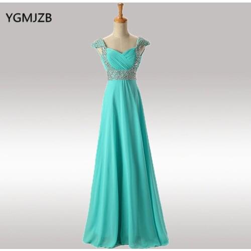 Mint Purple Royal Blue Bridesmaid Dresses Long Chiffon Sweetheart A Line Beaded Sequined Cheap Under 50 Wedding Party Dress 2018