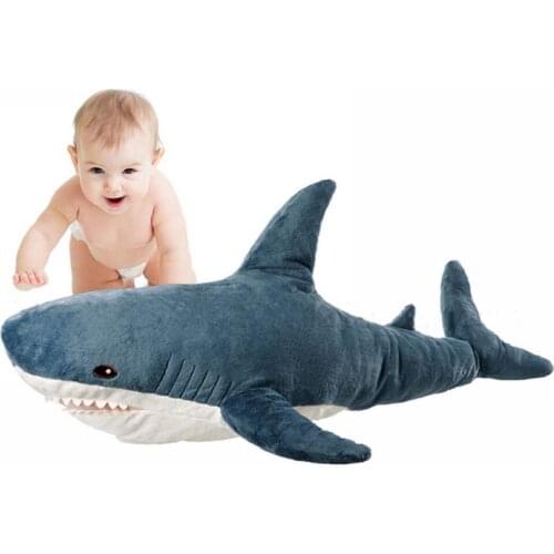 Fancytrader 39'' Big Plush Hammerhead Shark Soft Stuffed Lifelike Animal Shark Toy for Kids 100cm Great Gift & Home Decoration