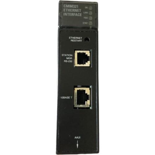 GE Fanuc IC693CMM321-JJ Series 90-30 Ethernet Interface Controller Module TCP/IP Used In Good Condition