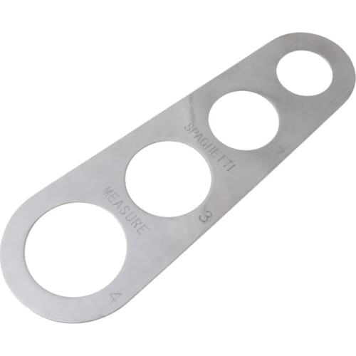 Stainless Steel Spaghetti Measurer Tool with 4 Holes Pasta Portion Control Gadgets 4 Portion Cooking Tool