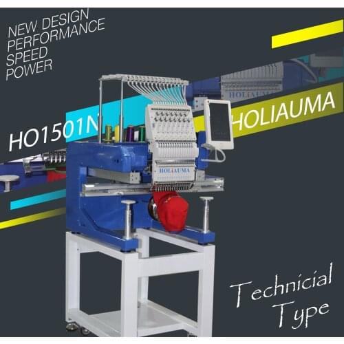 China 10 years service ! High precious multi functions 15 needle one head garment cap embroidery machine like tajma