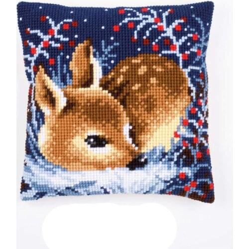 Latch Hook kits Pillow Animal Diy Handmade Printed Canvas Cushion Latch Hook Kits DIY Unfinished accessories