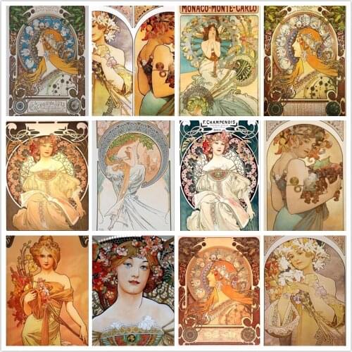 Square Diamond Painting Portrait Painting Artwork Home Decoration Cross Stitch 5d Diy Diamond Embroidery Mosaic Rhinestone