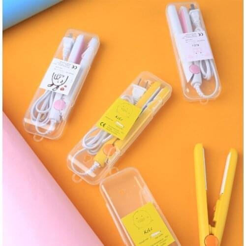 Mini Portable Hair Curl Straightener Flat Iron