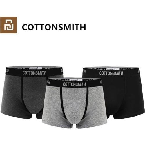 Youpin Cottonsmith Miniature window dry mens underwear Quickly wick away sweat, dry and Non-sticky 3 Pack