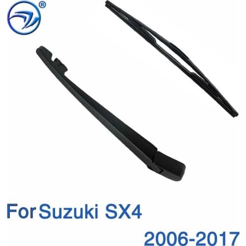 Wiper 10" Rear Wiper Blade & Arm Set Kit For Suzuki SX4 2006- 2015 2016 2017 Windshield Windscreen Rear Window