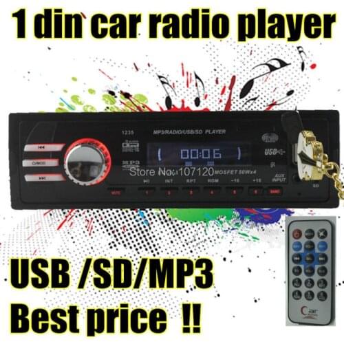 New arrival Car Audio MP3 Player,12V Car radio Auto FM radio USB/SD card /1 Din LCD Car Audio In-Dash With Mp3 AUX in Receiver
