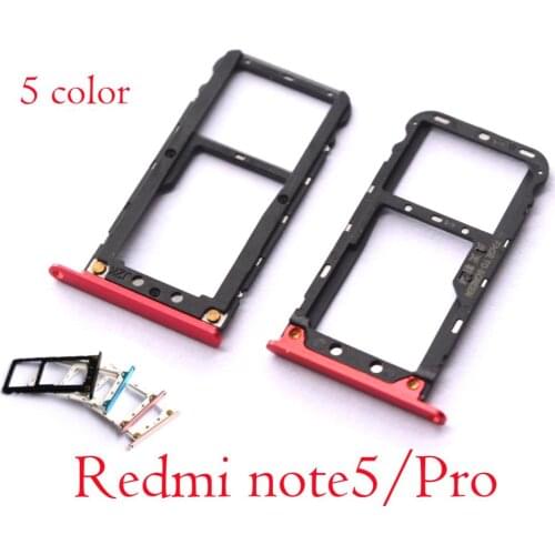 New original SIM Tray Holder SD Card Reader Slot Adapter for Xiaomi Redmi Note5 Redmi Note5 pro AI camera