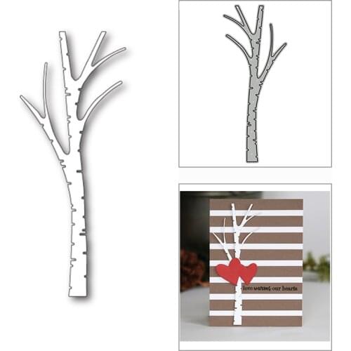 New Tall Trunk Tree Plant 2020 Metal Cutting Dies for DIY Scrapbooking Paper and Card Making Decor Embossing Craft No Stamps