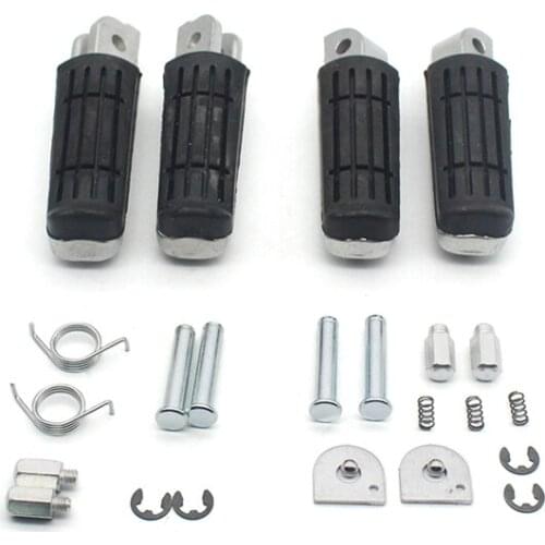 Motorcycle Front Rear Footrests Foot Pegs for Yamaha FZ400 FZ600 FZS600 FZS1000 FZ1000 FZ-8 FZ8 FZ6 FZ1 XJ600 XJ900