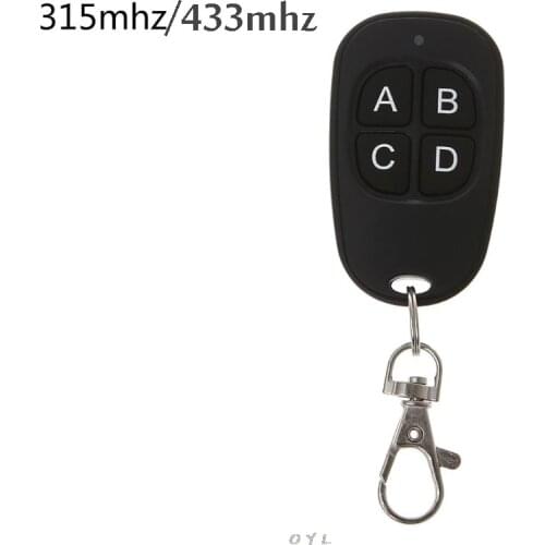Remote Control 433MHz 315MHz Cloning Duplicator Wireless 4 Keys Universal Waterproof Handle Garage Gate Electric Door Key Fob