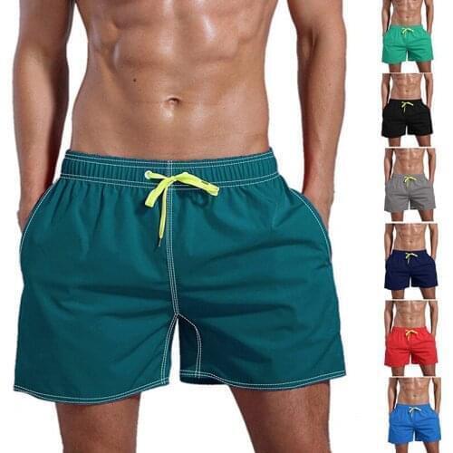 2020 Newest Men Summer Casual Shorts Fashion Cotton Drawstring Beach Shorts Male Outdoor Quick Drying Sports Casual Short Pants