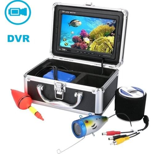 15M Cable 7 inch Monitor 1000TVL HD Waterproof V Underwater Fishing Video Camera With DVR Function Used For Underwater Fishing