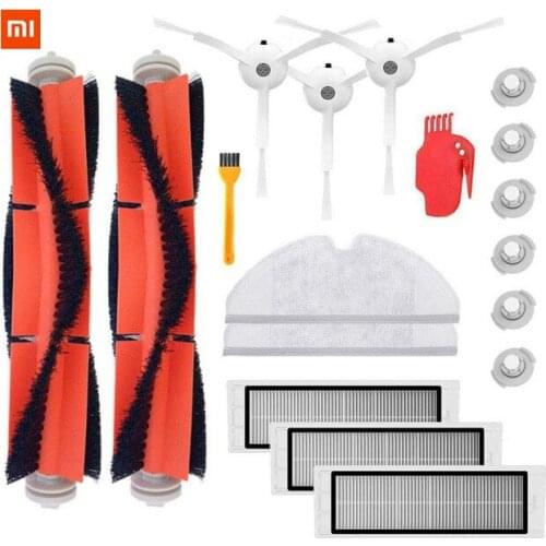 18PCS Xiaomi Vacuum Cleaner Parts Replacement for Xiaomi Mi Robot S50 S51 for Roborock 2 Vacuum Cleaner Accessory Kit