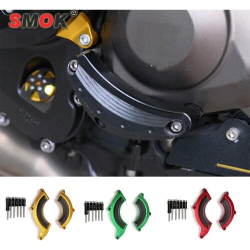 SMOK For Kawasaki Z900 2017 2018 Motorcycle CNC Aluminum Case Guard Cover Engine Crash Frame Protector Slider Falling Protection