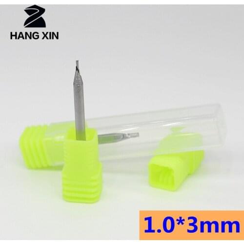 1.0mm 2.0mm 2PCS Left-handed Single flute blade screw milling cutter CNC tool engraving bits Woodworking engraving tools