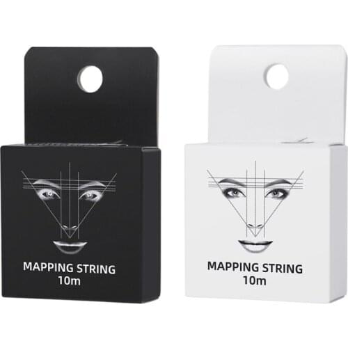 100pcsTattoo Thread Eyebrow Marker ThreadTattoo Brows Point Pre Inked Brow Tattoo Pre-Inked Mapping String Wenxiu Auxiliary Line