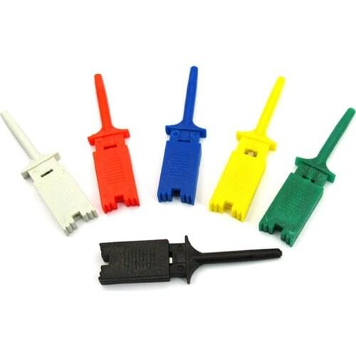 2pcs test clips testing hooks logic analyzers electrical equipments 6 colors