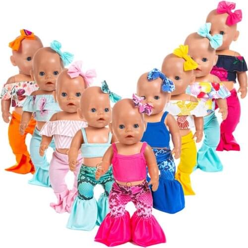 3Pcs in 1, new Suits Wear fit for 43cm Doll , Children best Birthday Gift(only sell clothes)