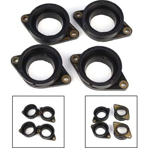 4x Motorcycle Carb Carburetor Intake Manifold Boot Set For Honda CBR1000RR CBR 1000 RR 2004 2005