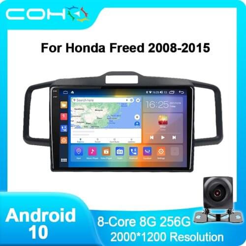 COHO For Honda Freed 2008-2015 Gps Navigation Radio Car Multimedia Player Android 10.0 Octa Core 6+128G