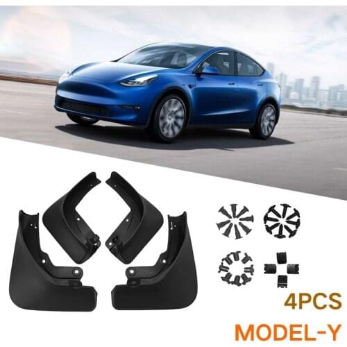 Car Mudflaps for Tesla Model Y Mud Flaps Splash Guards Mudguards Mud Flap 2021 Model Y Front Rear Fender Protector