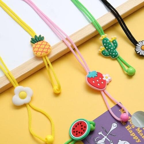 Fashion Acrylic Hang Mask Chains Necklace Colorful Children Glasses Cord Lanyard Student Masks Holder Rope Strap for Girls Boys