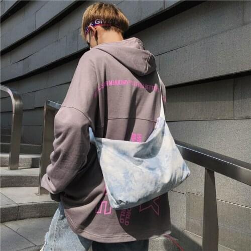 Tie-dye Canvas women Bag Casual Tote Famous Designer crossbody Messenger Bags men Canvas bags cotton Handbags large travel bag