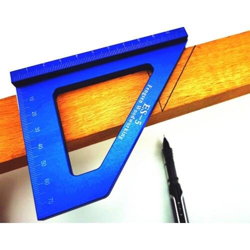 Woodworking Ruler Square Layout Miter Triangle Ruler 45 Degree 90 Degree Metric Gauge Measure Tools Woodworking Tools