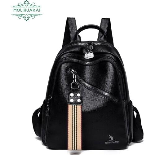 Fashion Quality Lady Backpack Luxury High Quality Brand Designer Bag Girl Casual Travel Backpack Student Bag Simple Handbag 2021