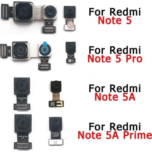 Original Front Back Camera For Xiaomi Redmi Note 5 Pro 5A Prime Facing Backside Rear Frontal Selfie Camera Module Spare Parts