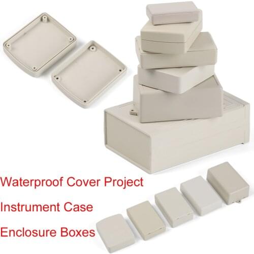 Plastic Waterproof White/Grey DIY Housing Instrument Case Plastic Electronic Project Box storagebox Electric Supplies